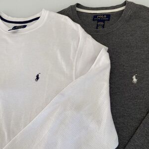 Polo Ralph Lauren Men's Size XL‎ Set of 2  Waffle Knit Thermal Sleepwear Shirts